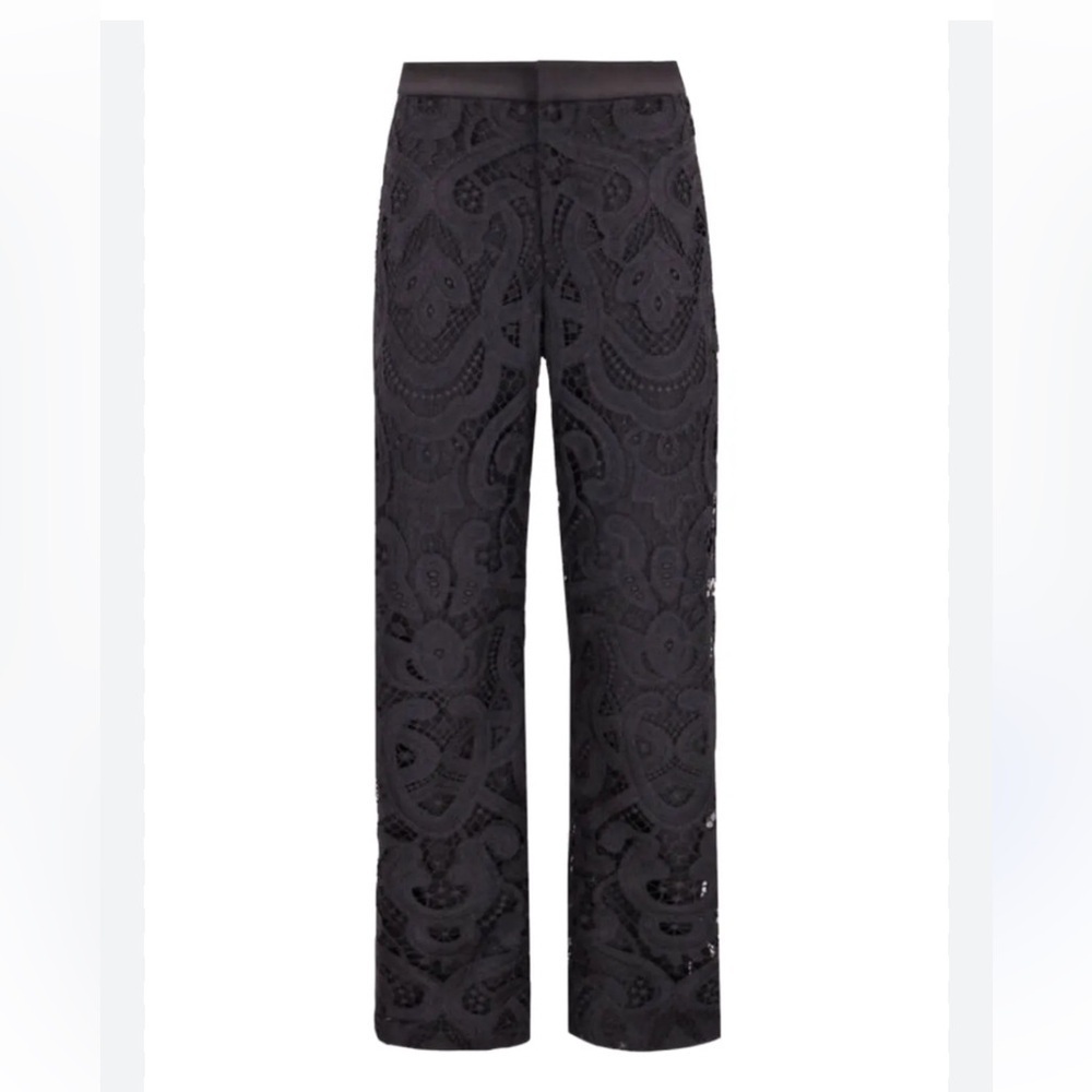 Alexis Lace Pierre pants black lace size L NWT